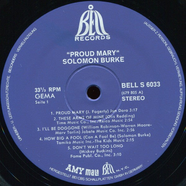 Solomon Burke : Proud Mary (LP, Album)