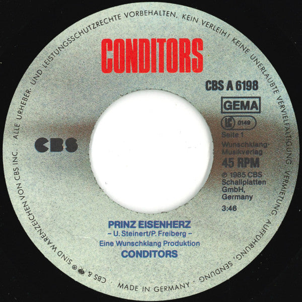Die Conditors : Prinz Eisenherz (7", Single)