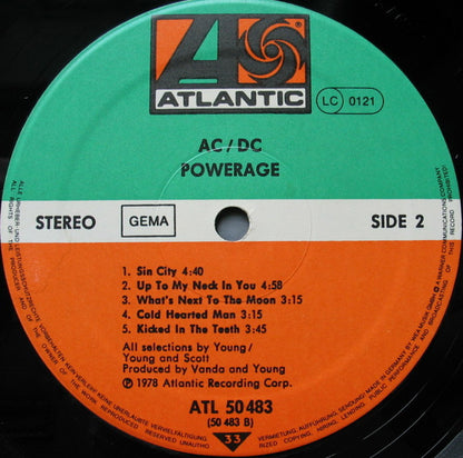 AC/DC : Powerage (LP, Album, RE)
