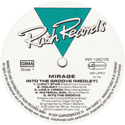 Mirage (12) : Into The Groove (Medley) (12", Maxi)