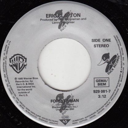 Eric Clapton : Forever Man (7", Single)