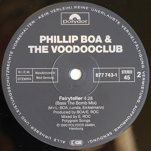 Phillip Boa And The Voodooclub* : I Don't Need Your Summer (12"-Motown-Rock-Version) (12", Maxi, Ltd)