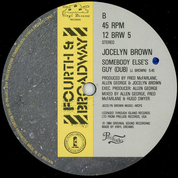 Jocelyn Brown : Somebody Else's Guy (12")