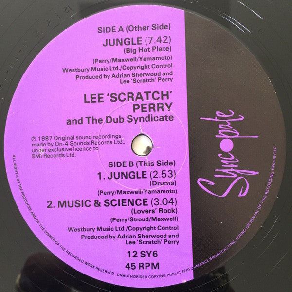 Lee "Scratch" Perry* & Dub Syndicate : Jungle (12")