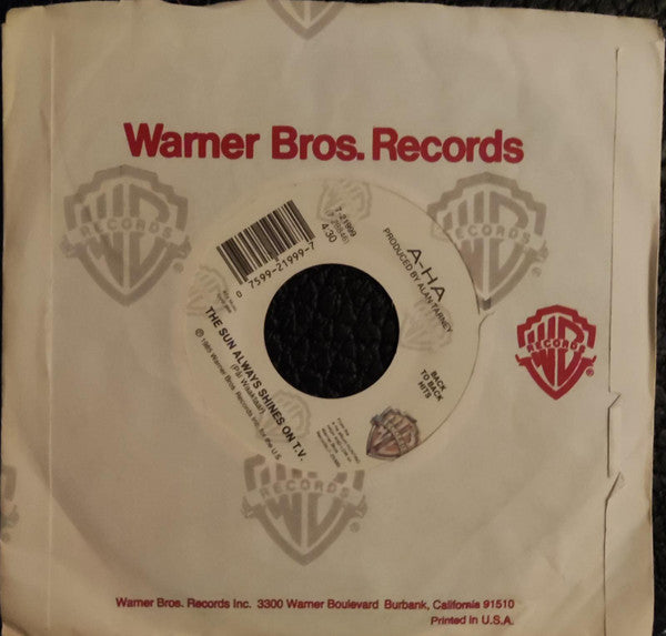a-ha : Take On Me / The Sun Always Shines On T.V. (7", Single)