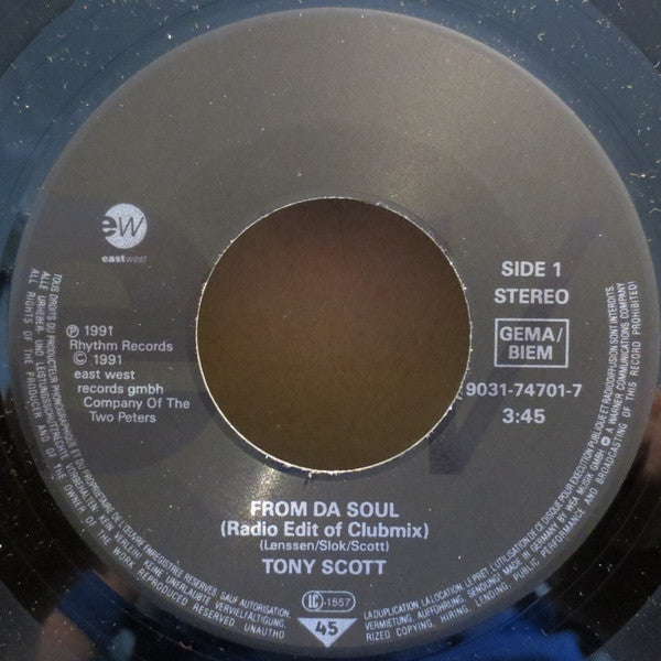 Tony Scott : From Da Soul (7", Single)