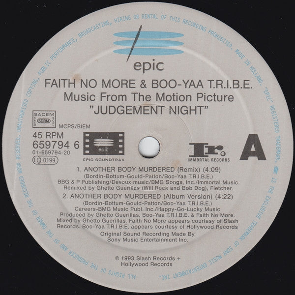 Faith No More & Boo-Yaa T.R.I.B.E. : Another Body Murdered (12", Single)