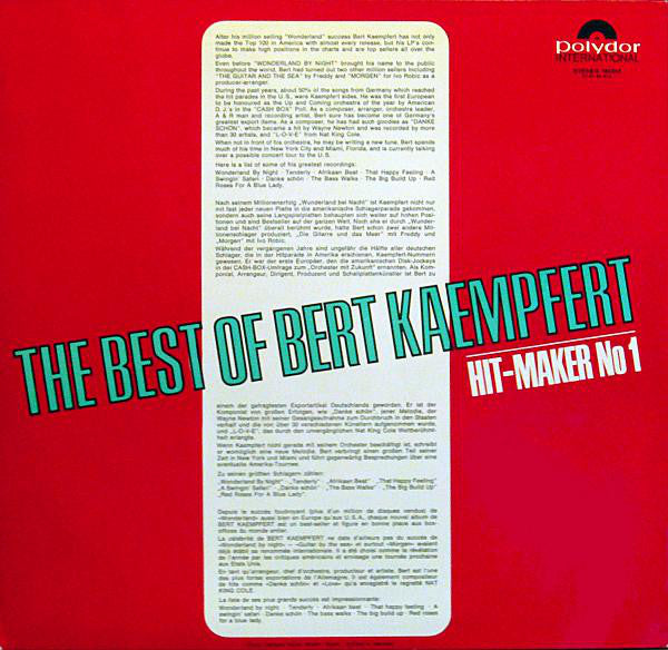 Bert Kaempfert : The Best Of Bert Kaempfert (Hit-Maker No 1) (LP, Comp)