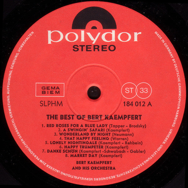 Bert Kaempfert : The Best Of Bert Kaempfert (Hit-Maker No 1) (LP, Comp)