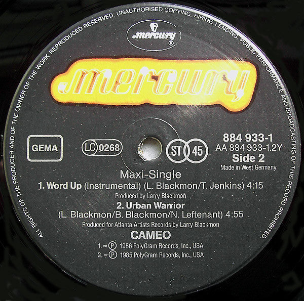 Cameo : Word Up! (12", Maxi)