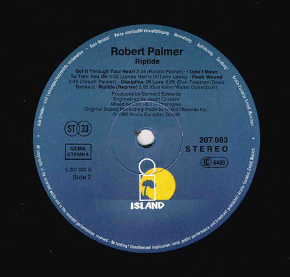 Robert Palmer : Riptide (LP, Album)