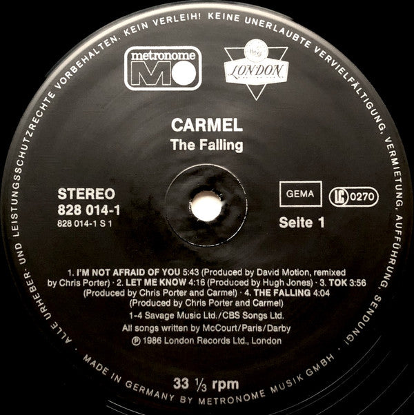 Carmel (2) : The Falling (LP, Album)