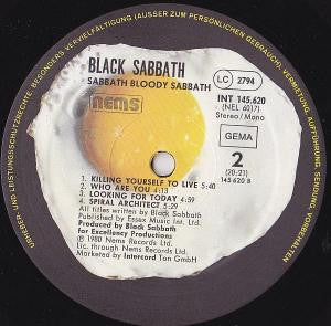 Black Sabbath : Sabbath Bloody Sabbath (LP, Album, RE)
