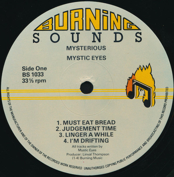 Mystic Eyes : Mysterious (LP, Album)
