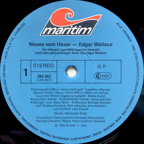 Edgar Wallace / Hans-Joachim Herwald : Edgar Wallace  6 - Neues Vom Hexer (LP)