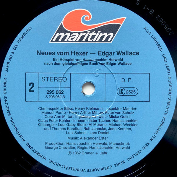Edgar Wallace / Hans-Joachim Herwald : Edgar Wallace  6 - Neues Vom Hexer (LP)
