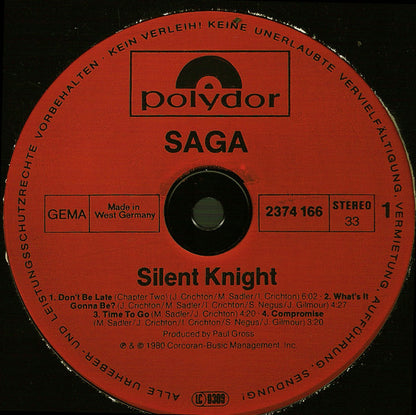 Saga (3) : Silent Knight (LP, Album, RP, Inj)
