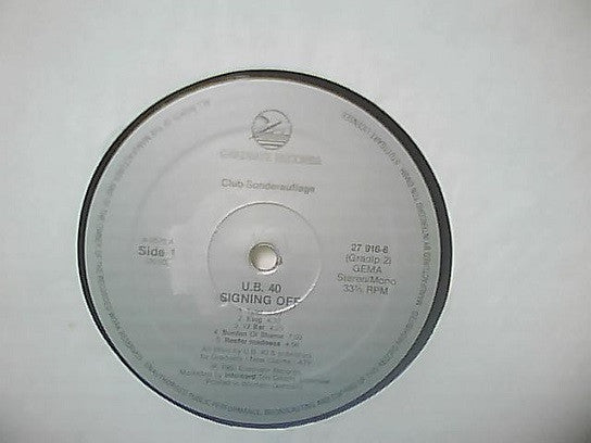 UB40 : Signing Off (LP, Album, Club)