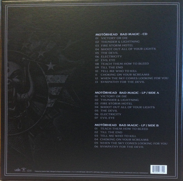 Motörhead : Bad Magic (Box, Ltd + LP, Album + CD, Album, Ltd, Eco)