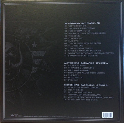 Motörhead : Bad Magic (Box, Ltd + LP, Album + CD, Album, Ltd, Eco)