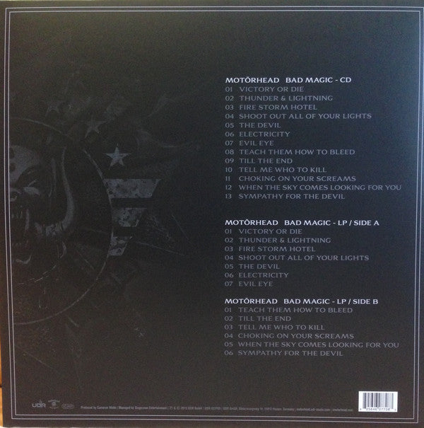 Motörhead : Bad Magic (Box, Ltd + LP, Album + CD, Album, Ltd, Eco)