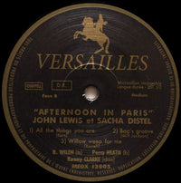 John Lewis (2) & Sacha Distel : Afternoon In Paris (LP, Album, Mono, Ltd, RE, RM, 180)
