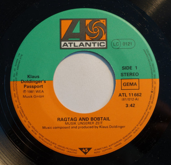 Klaus Doldinger's Passport* : Ragtag And Bobtail (7", Single)