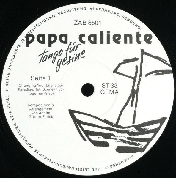 Papa Caliente : Tango Für Gesine (LP, Album)