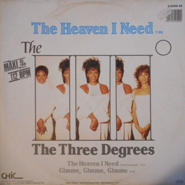 The Three Degrees : The Heaven I Need (12", Maxi, Gre)