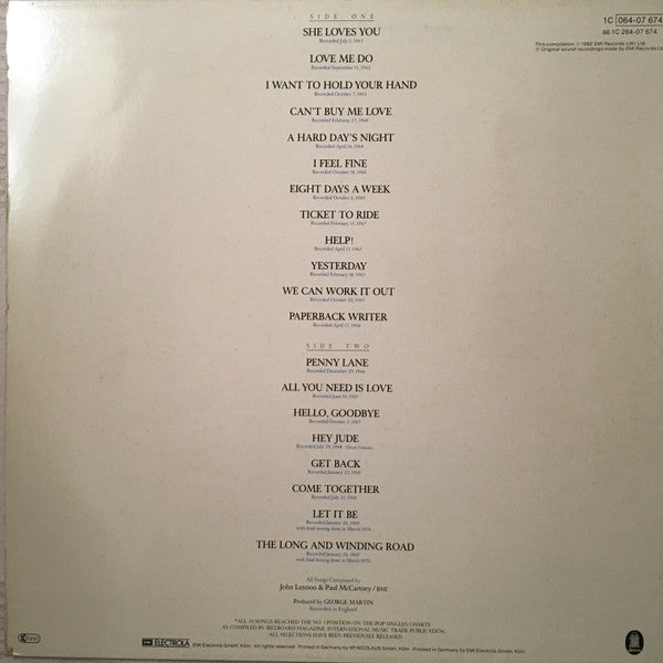 The Beatles : 20 Greatest Hits (LP, Comp)