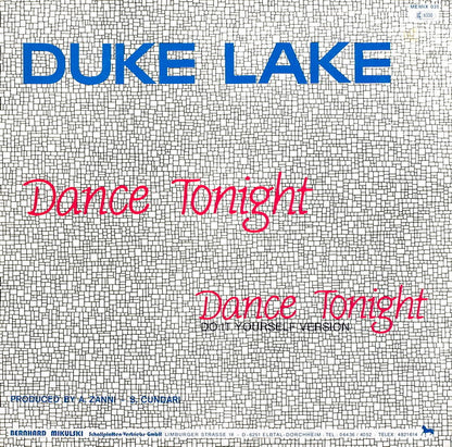 Duke Lake : Dance Tonight (12")