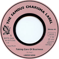 Lindisfarne : Taking Care Of Business (7", Single)