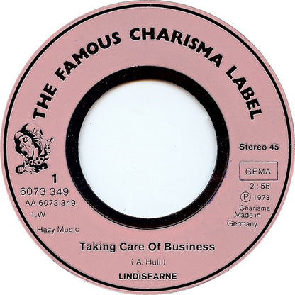 Lindisfarne : Taking Care Of Business (7", Single)