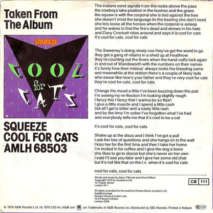 Squeeze (2) : Cool For Cats (7", Single)