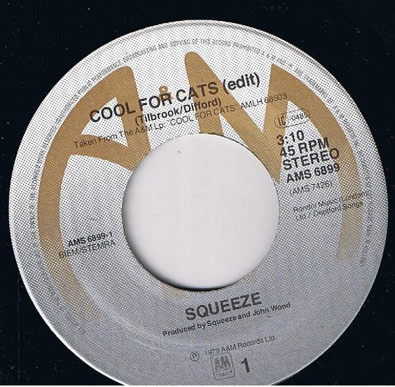 Squeeze (2) : Cool For Cats (7", Single)