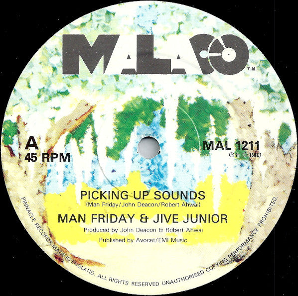 Man Friday (3) & Jive Junior : Picking Up Sounds (12", Single)