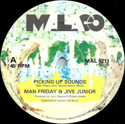 Man Friday (3) & Jive Junior : Picking Up Sounds (12", Single)