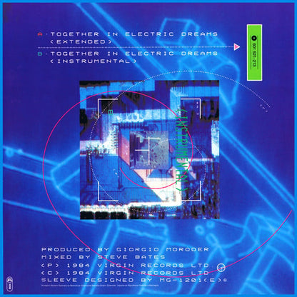 Giorgio Moroder With Philip Oakey : Together In Electric Dreams (Extended) (12", Single)