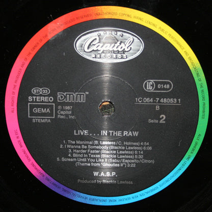 W.A.S.P. : Live... In The Raw (LP, Album)