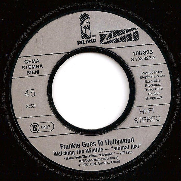 Frankie Goes To Hollywood : Watching The Wildlife (7", Single)