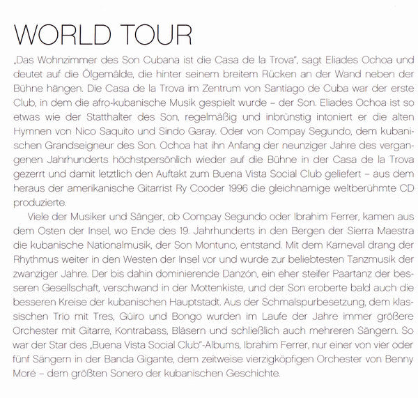 Various : Kultur Spiegel World Tour - Buena Vista (2xCD, Comp)