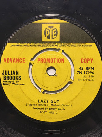 Julian Brooks (3) : Justine (7", Single, Promo)