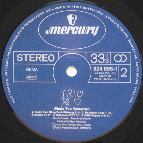 Trio : Whats The Password (LP, Album)