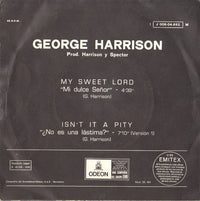 George Harrison : My Sweet Lord (7", Single, Mono)