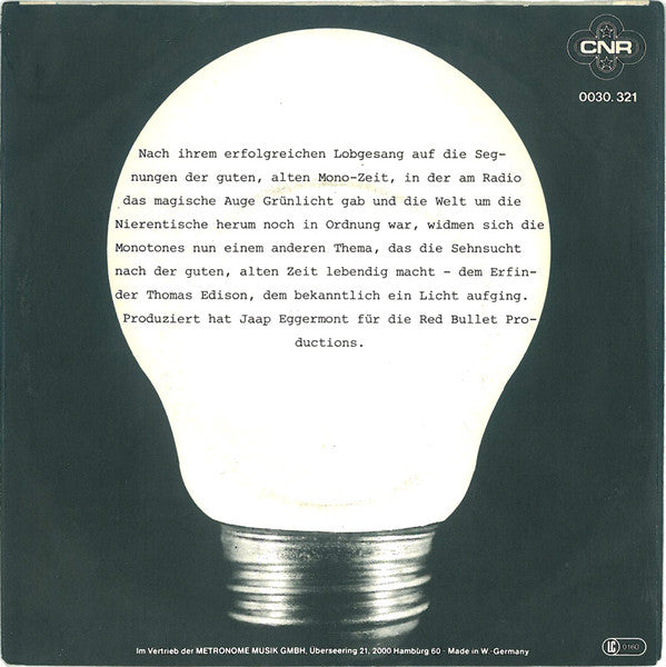 The Monotones (2) : Edison (7", Single)