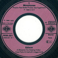 The Monotones (2) : Edison (7", Single)