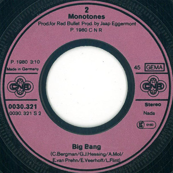 The Monotones (2) : Edison (7", Single)