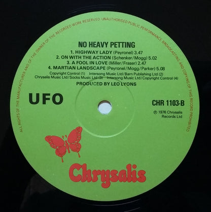UFO (5) : No Heavy Petting (LP, Album, IRM)