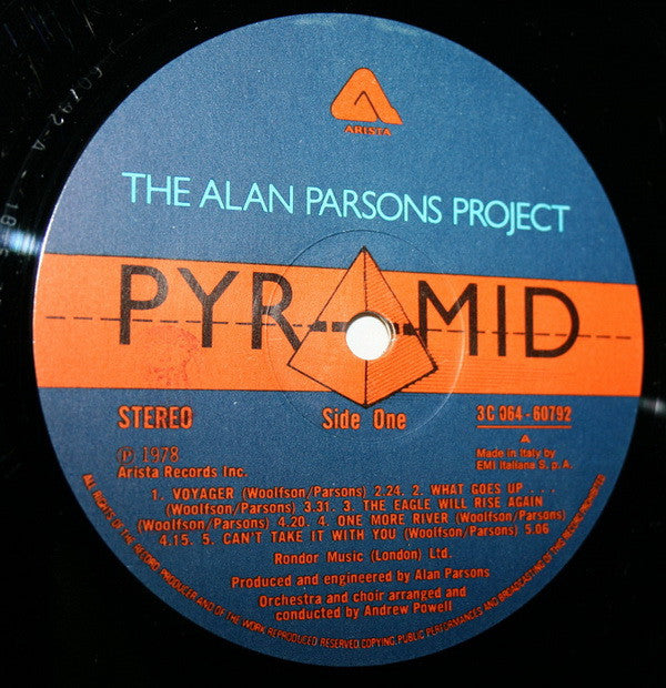 The Alan Parsons Project : Pyramid (LP, Album, Gat)