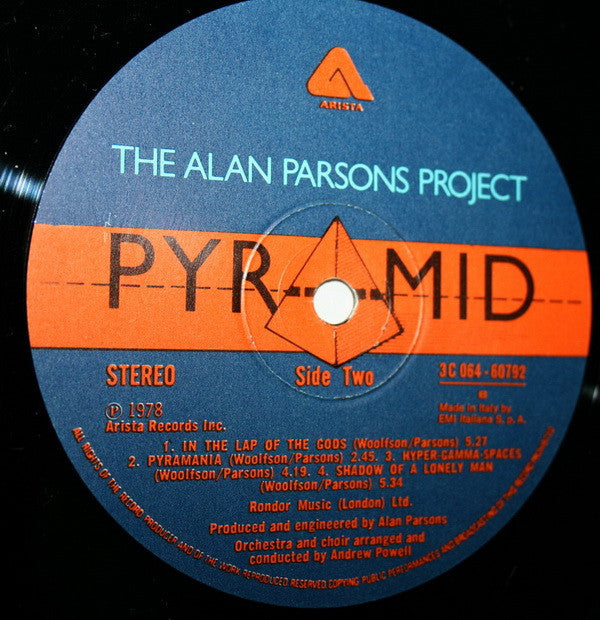The Alan Parsons Project : Pyramid (LP, Album, Gat)